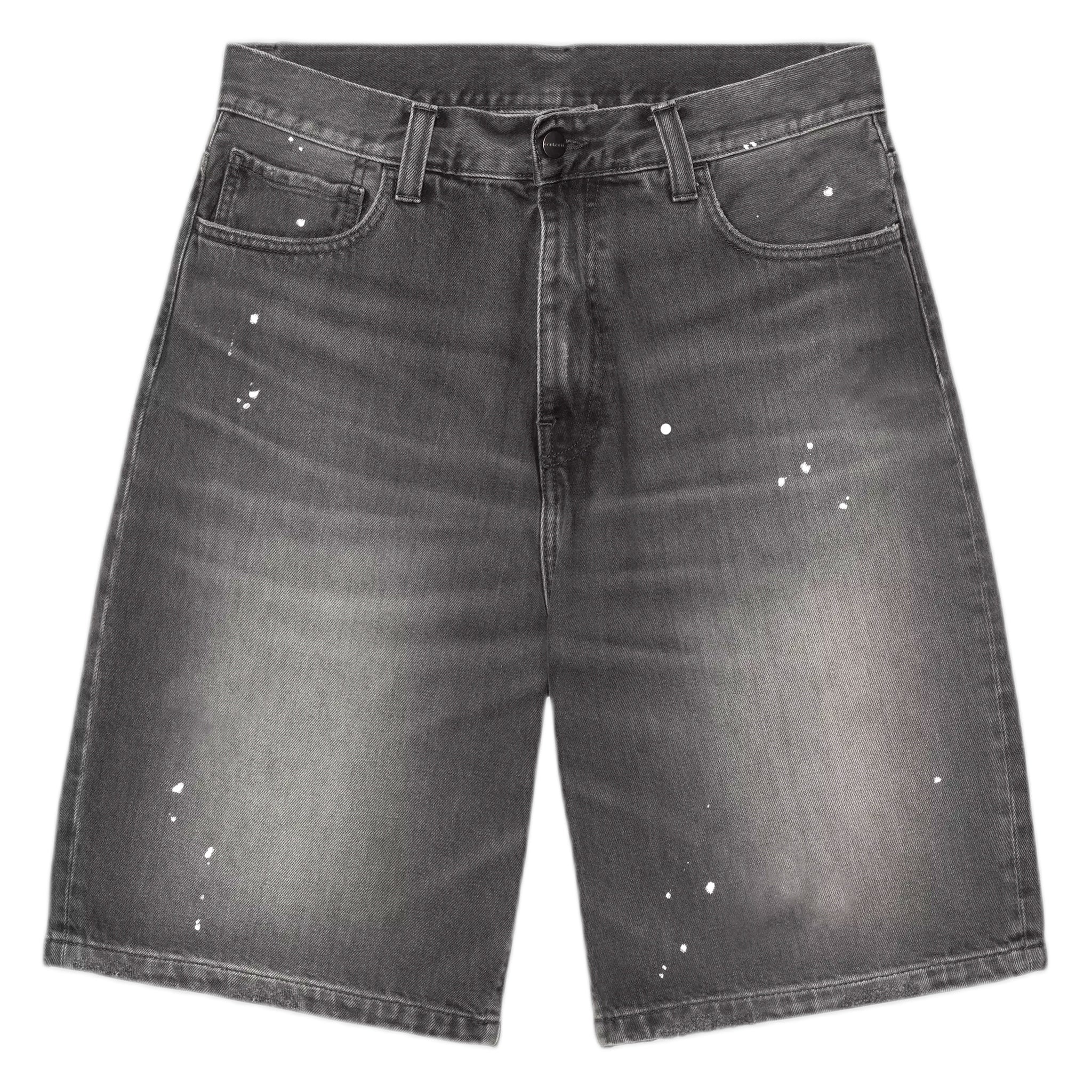 Bermuda Carhartt Wip Landon Short - Black destroy wash, splatter - Bermuda di Carhartt Wip | Francis Concept