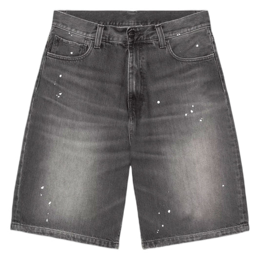 Bermuda Carhartt Wip Landon Short -Black destroy wash, splatter