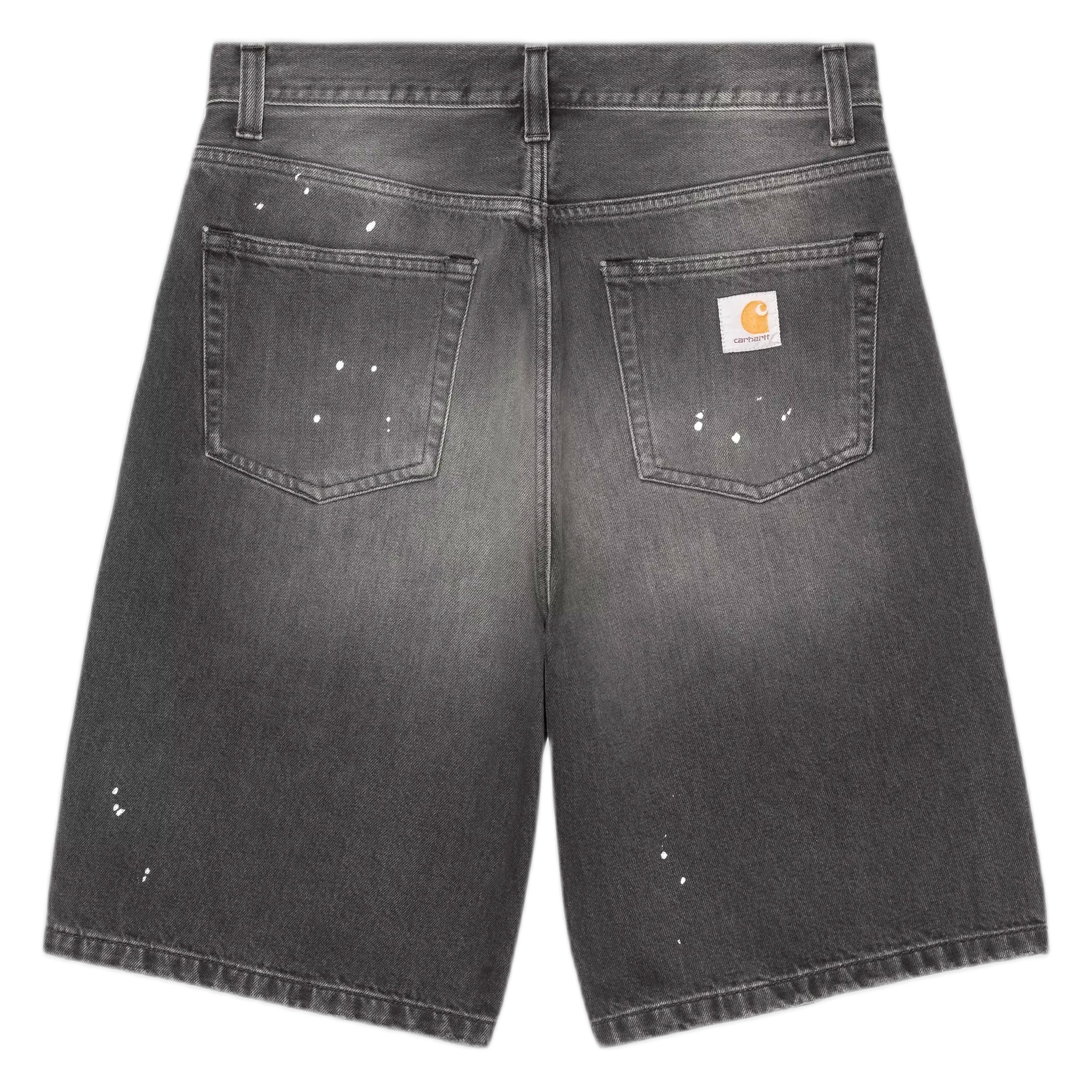Bermuda Carhartt Wip Landon Short - Black destroy wash, splatter - Bermuda di Carhartt Wip | Francis Concept