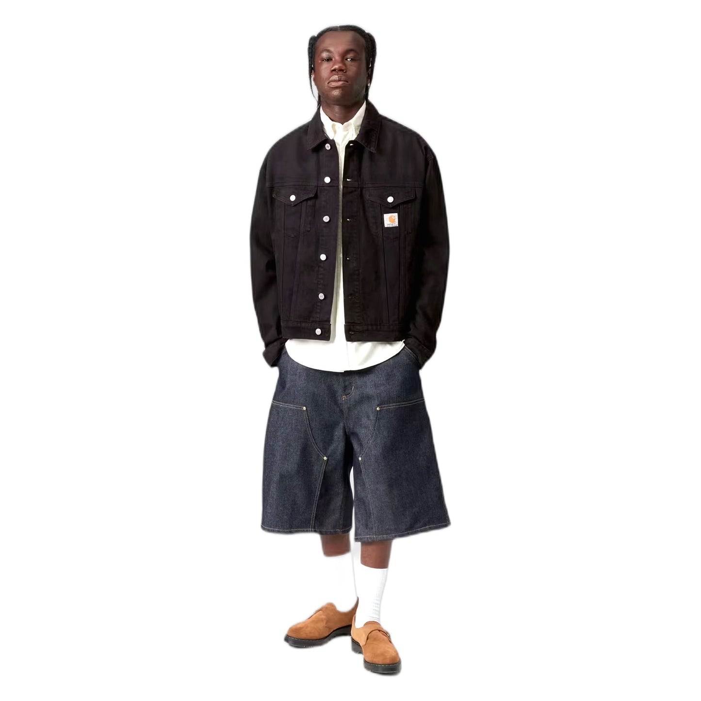 Bermuda Carhartt Wip OG Aden Double Knee Short - Blue grind wash - Bermuda di Carhartt Wip | Francis Concept