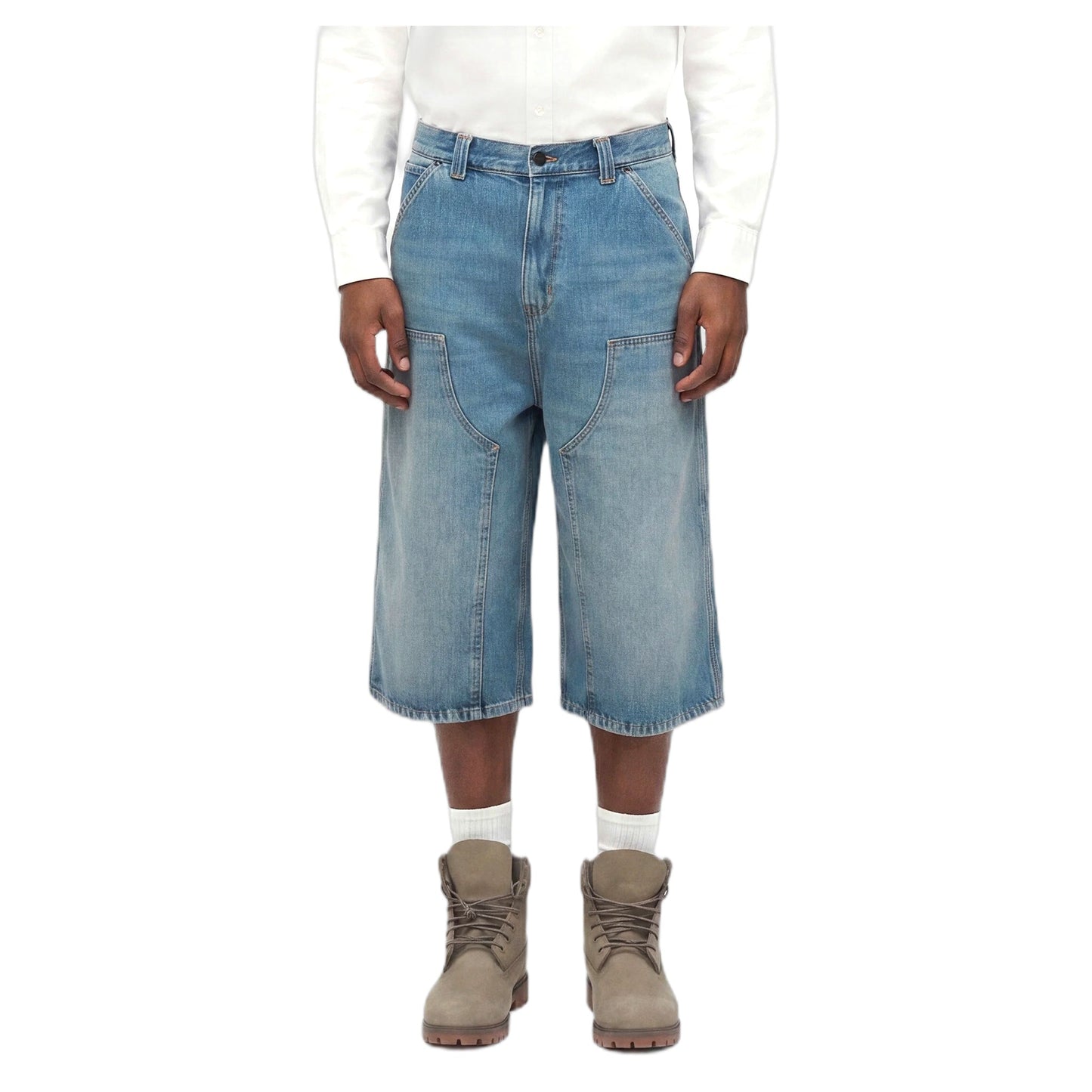Bermuda Carhartt Wip OG Double Knee Long Short - Blue old used wash