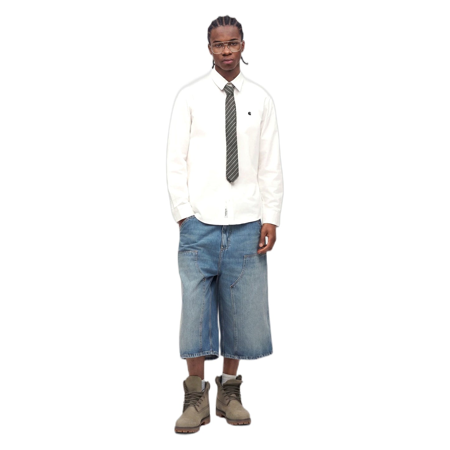 Bermuda Carhartt Wip OG Double Knee Long Short - Blue old used wash