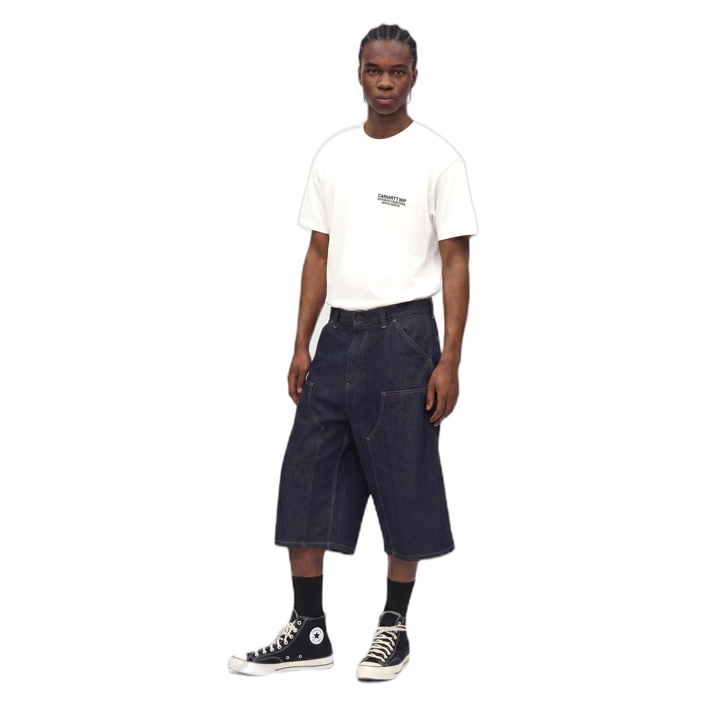 Bermuda Carhartt Wip OG Double Knee Long Short - Blue rinsed