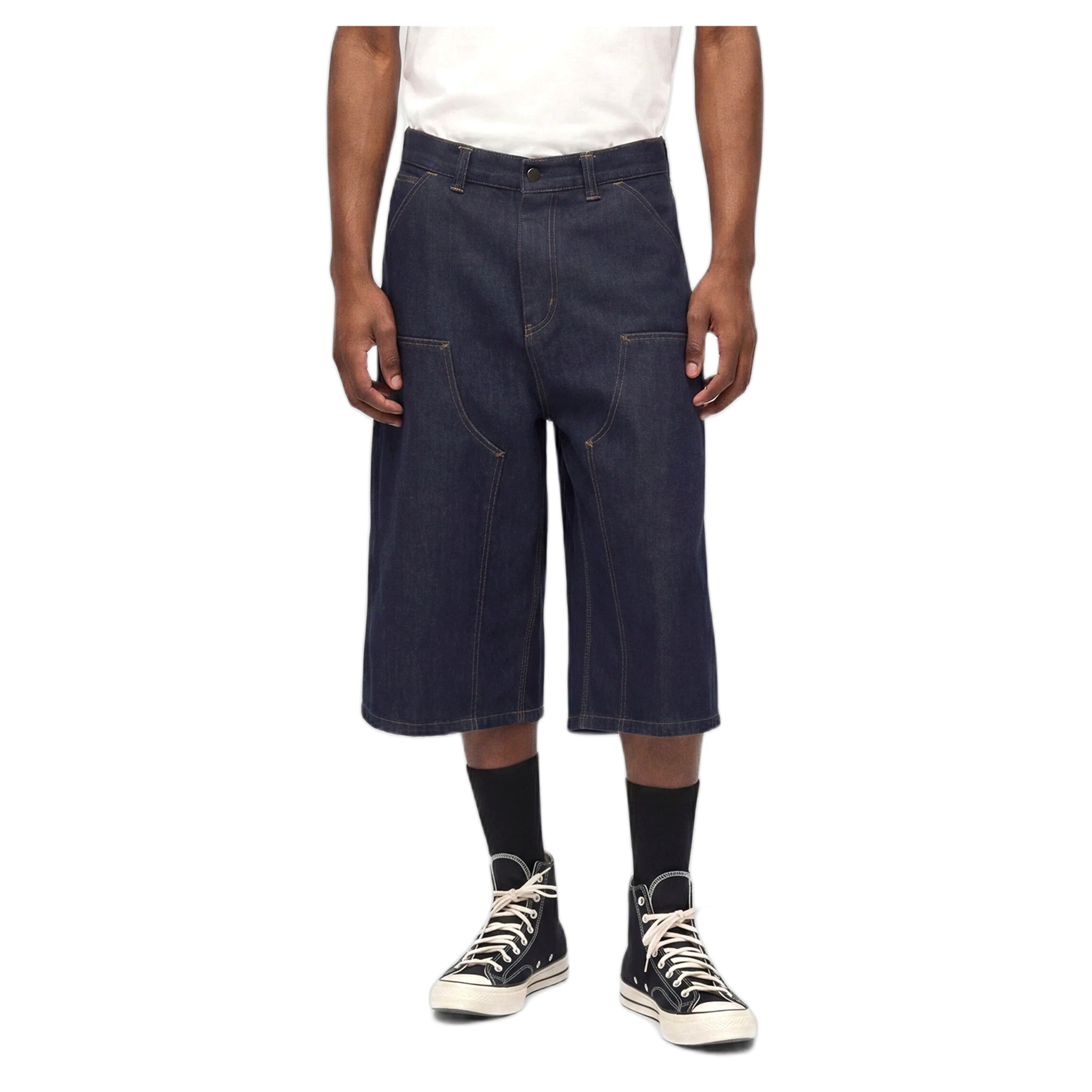 Bermuda Carhartt Wip OG Double Knee Long Short - Blue rinsed - Bermuda di Carhartt Wip | Francis Concept
