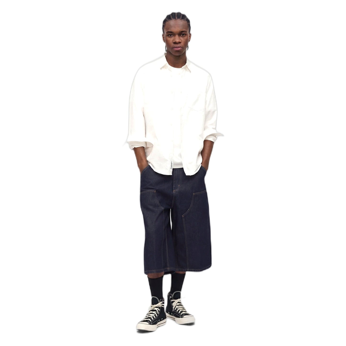 Bermuda Carhartt Wip OG Double Knee Long Short - Blue rinsed
