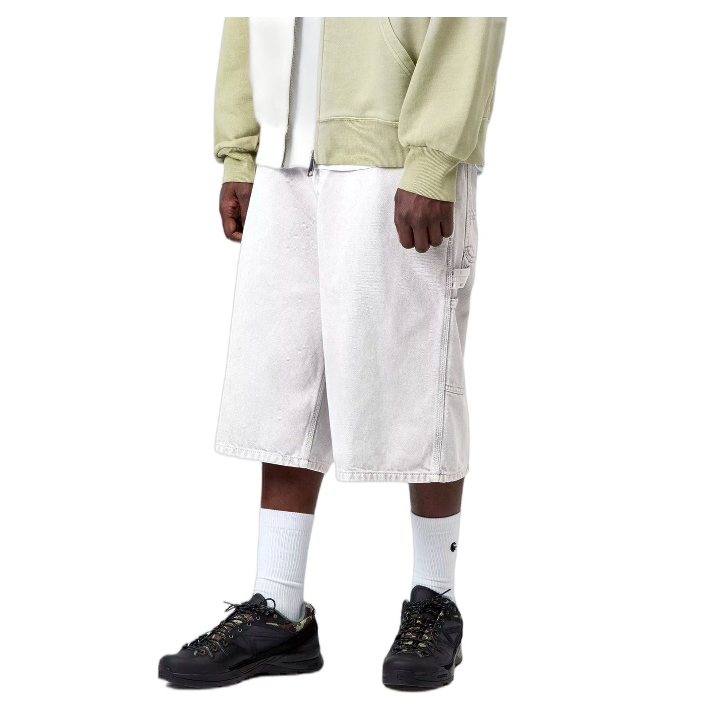 Bermuda Carhartt Wip OG Single Knee Short - Black chalk wash - Bermuda di Carhartt Wip | Francis Concept