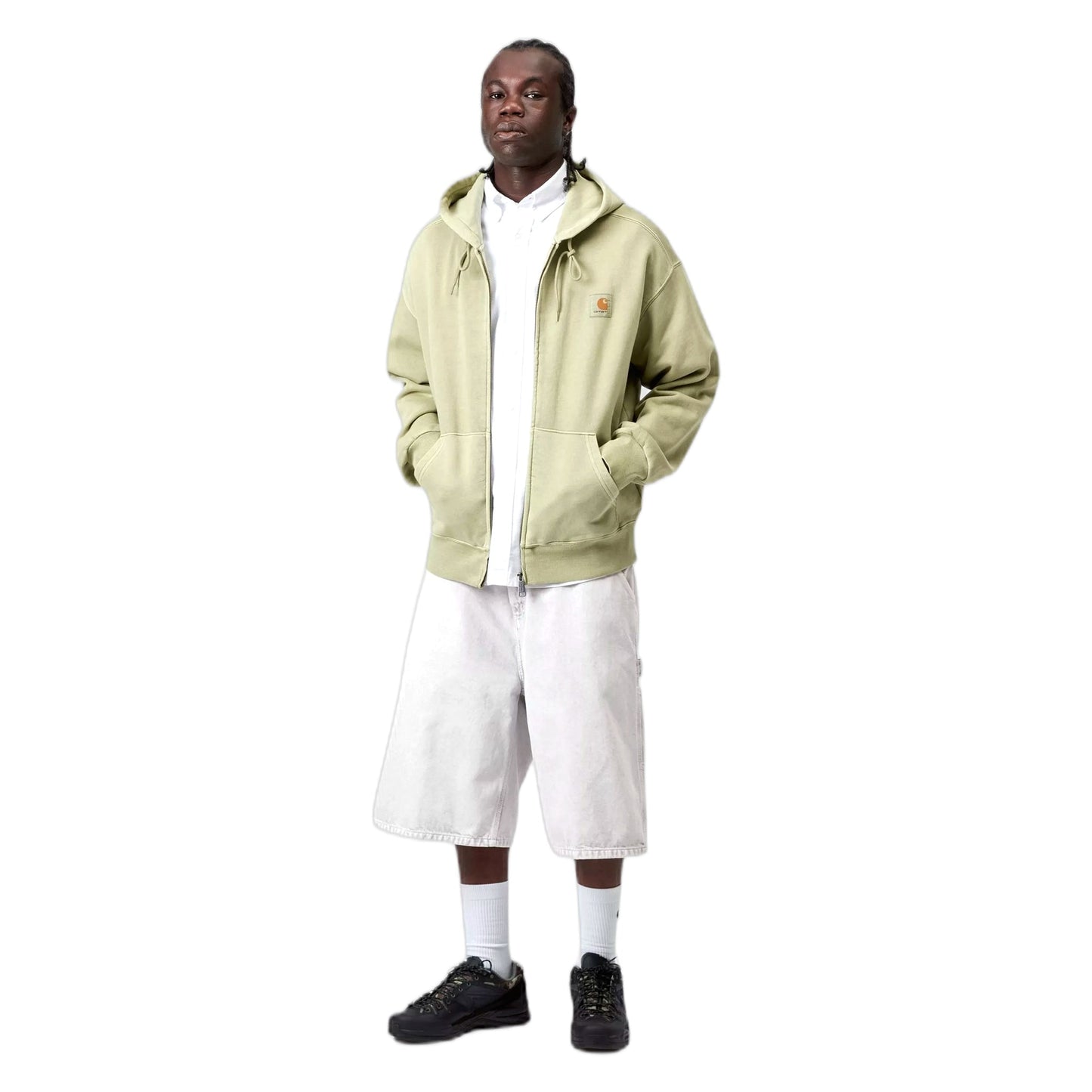 Bermuda Carhartt Wip OG Single Knee Short - Black chalk wash - Bermuda di Carhartt Wip | Francis Concept