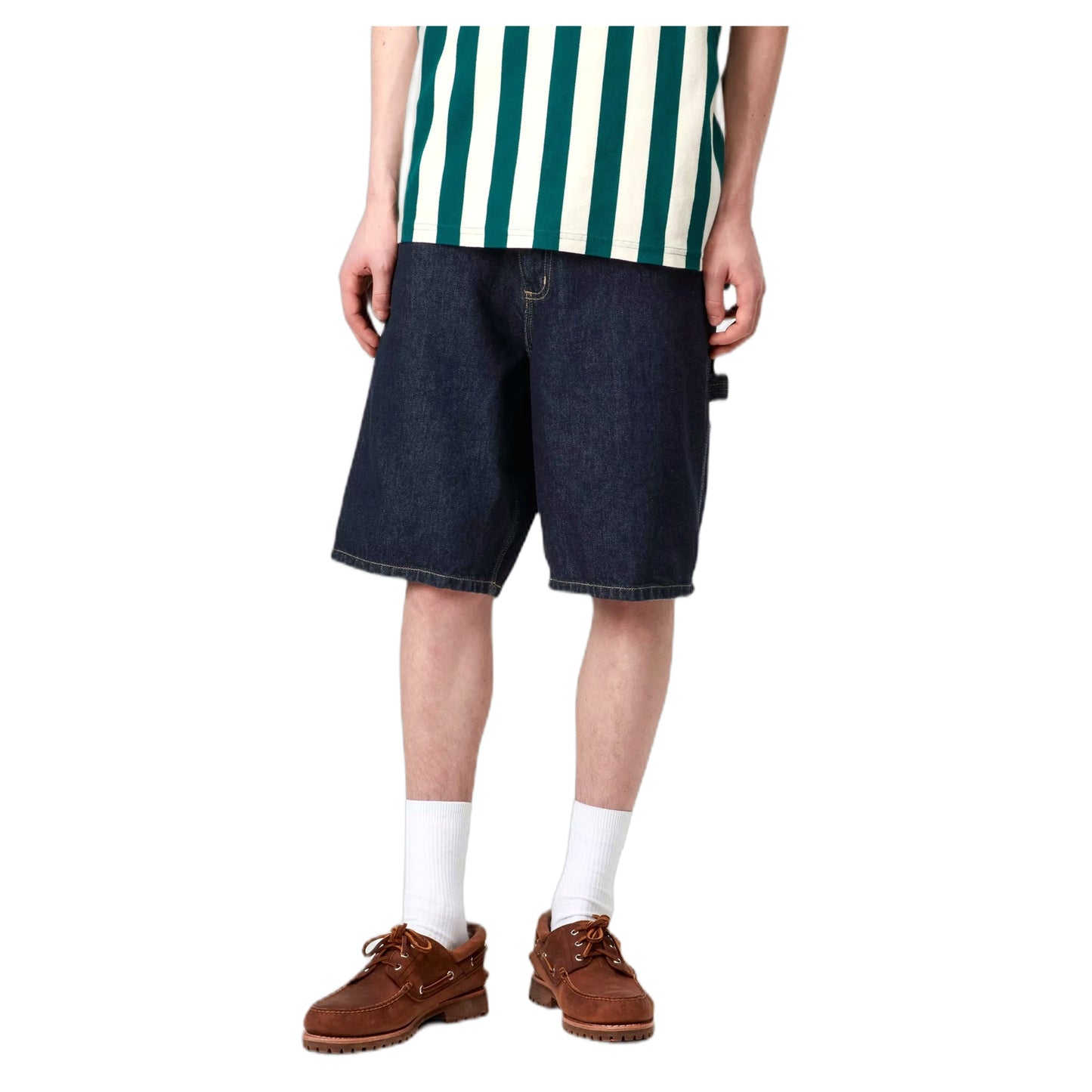 Bermuda Carhartt Wip Single Knee Short - Blue Rinsed - Bermuda di Carhartt Wip | Francis Concept