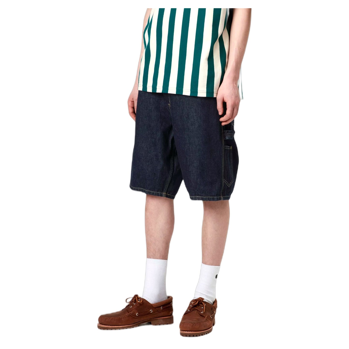 Bermuda Carhartt Wip Single Knee Short - Blue Rinsed - Bermuda di Carhartt Wip | Francis Concept