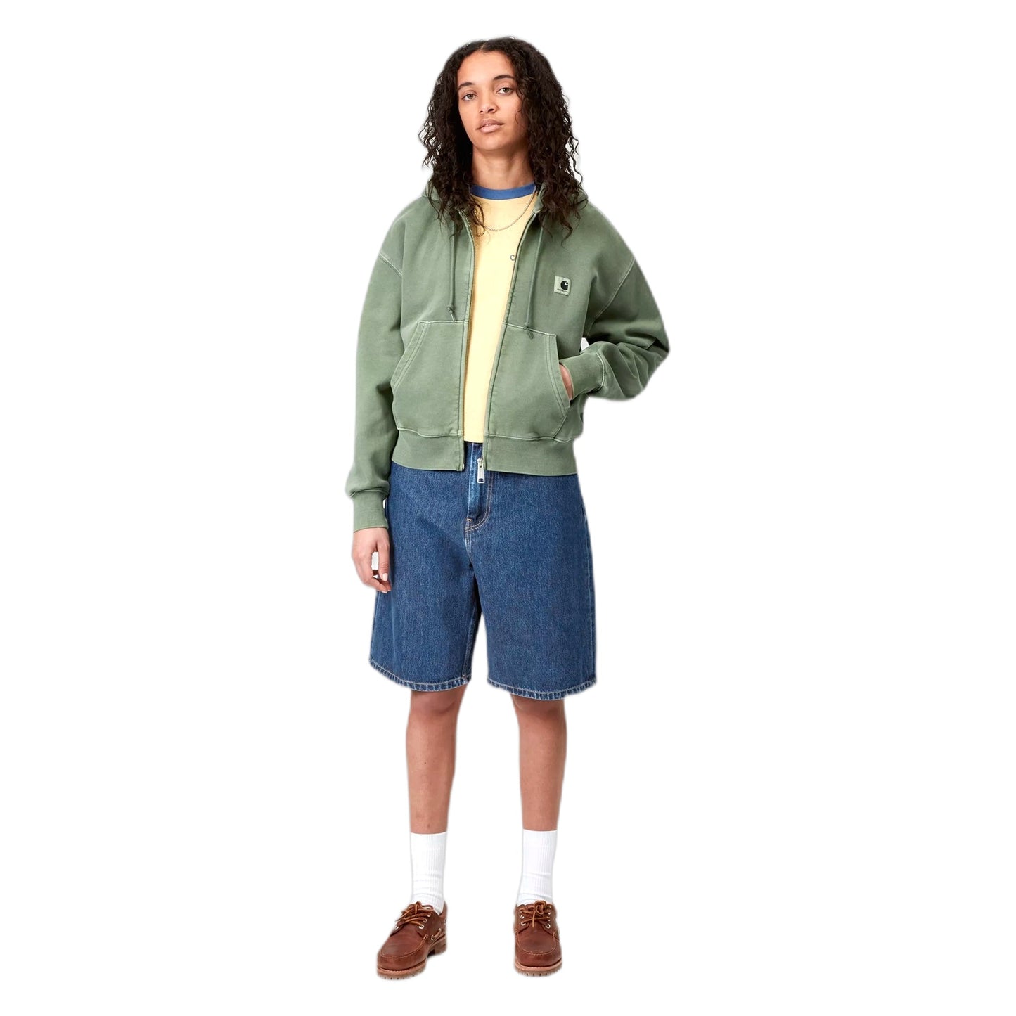 Bermuda Carhartt Wip W' Brandon Short - Blue stone washed - Shorts di Carhartt Wip | Francis Concept