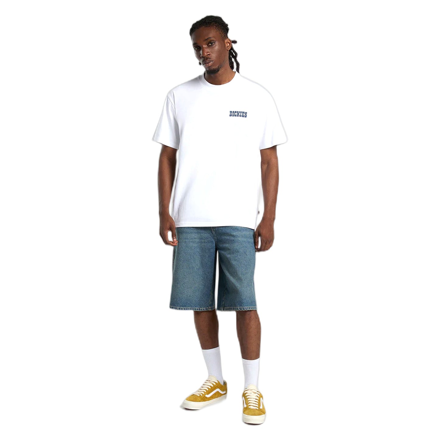 Bermuda Dickies 958 13 Inch Loose Short Jeans - Khaki Tinted Blue