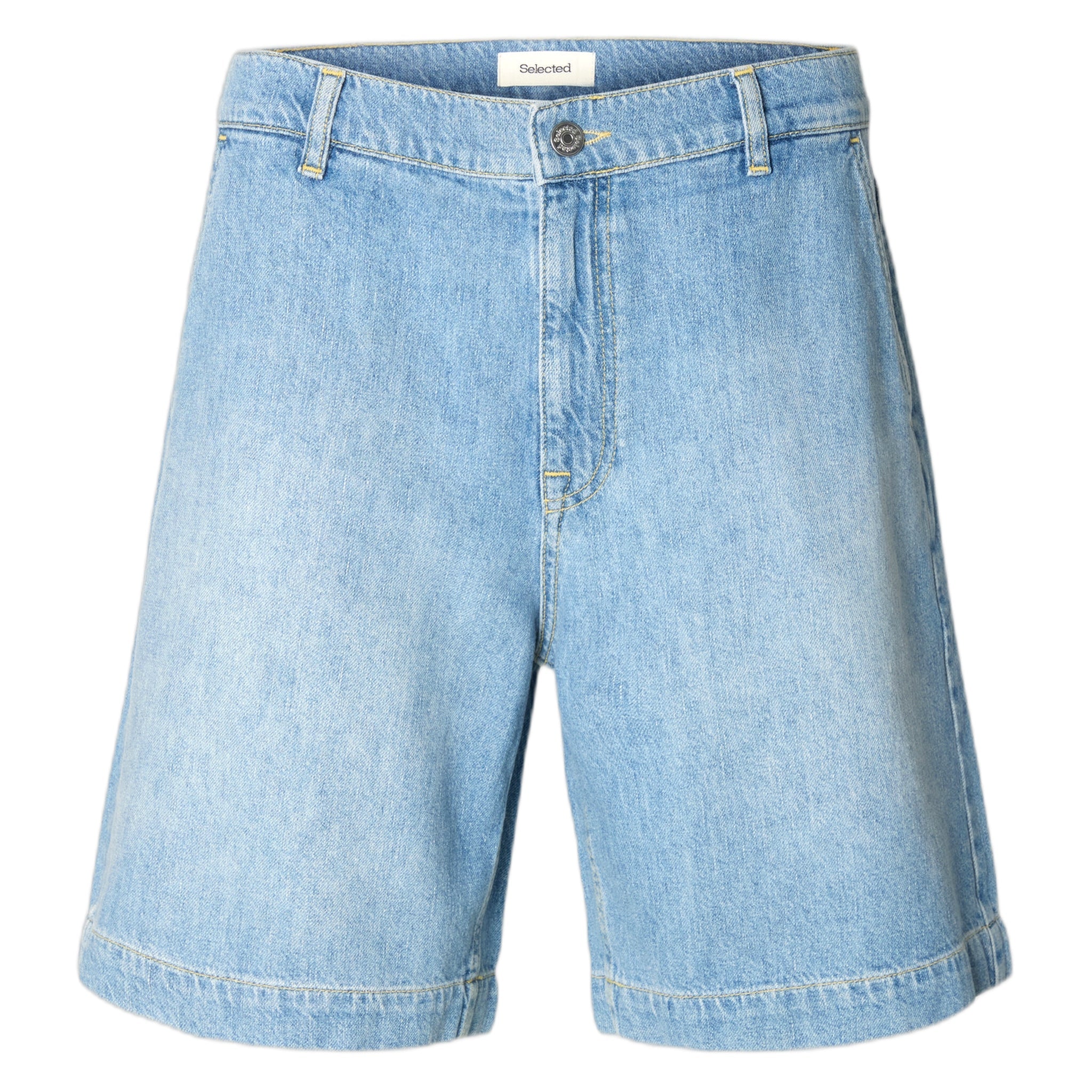 Bermuda Selected Homme Loose Mason Denim Shorts - Light Blue - Bermuda di Selected Homme | Francis Concept