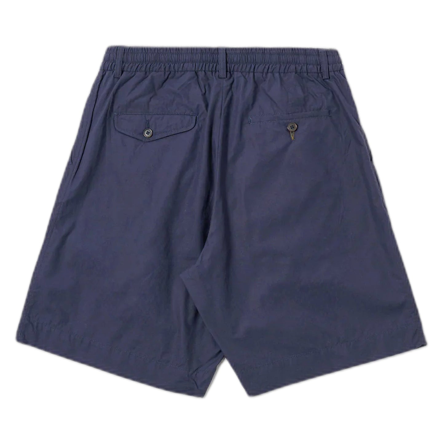 Bermuda Universal Works Pleated Track Short Peached Poplin - Navy - Bermuda di Universal Works | Francis Concept