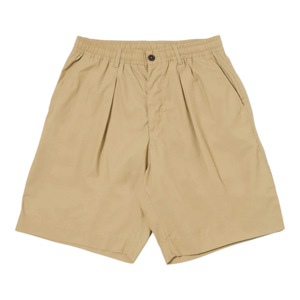 Bermuda Universal Works Pleated Track Short - Sand - Bermuda di Universal Works | Francis Concept