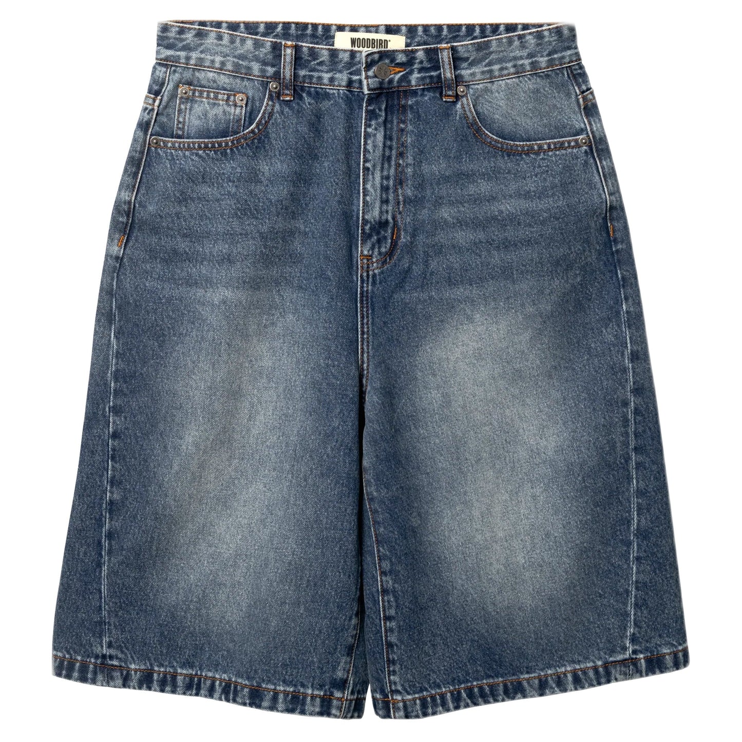 Bermuda Woodbird WBYuto Twisted Shorts - Blue Vintage-Francis Concept