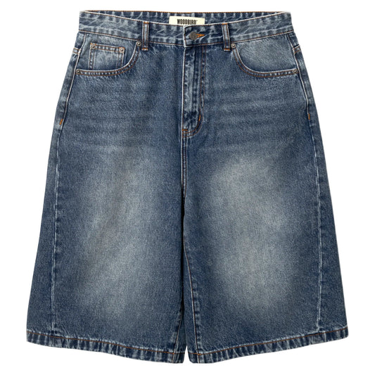 Bermuda Woodbird WBYuto Twisted Shorts - Blue Vintage-Francis Concept
