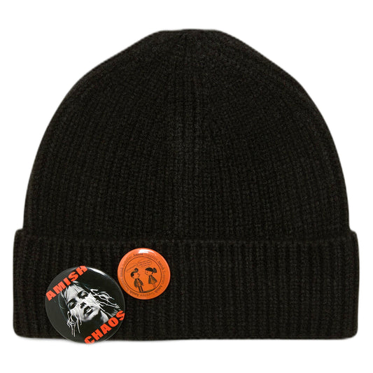 Berretto Amish Knitted Beanie Pins - Black - Cappelli di Amish | Francis Concept