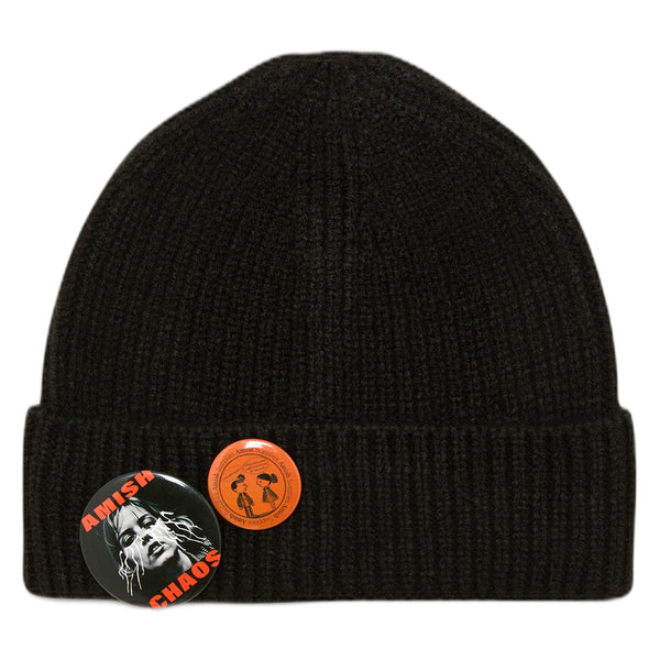 Berretto Amish Knitted Beanie Pins - Black - Cappelli di Amish | Francis Concept