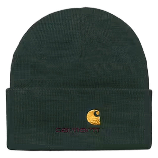 Berretto Carhartt Wip American Script Beanie - Dark Fir - Cappelli di Carhartt Wip | Francis Concept