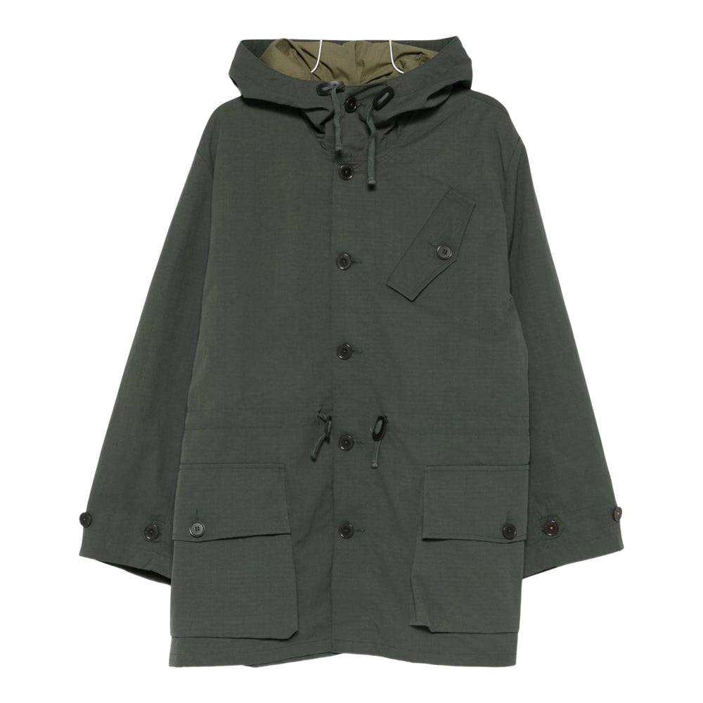 Boston Parka Universal Works Recycled Nylon Ripstop - Khaki - Giacca di Universal Works | Francis Concept
