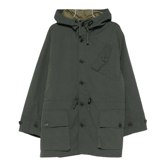 Boston Parka Universal Works Recycled Nylon Ripstop - Khaki - Giacca di Universal Works | Francis Concept