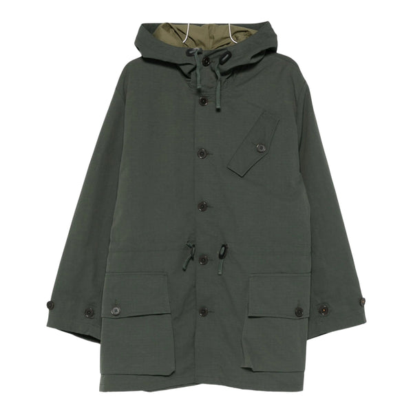Boston Parka Universal Works Recycled Nylon Ripstop - Khaki - Giacca di Universal Works | Francis Concept