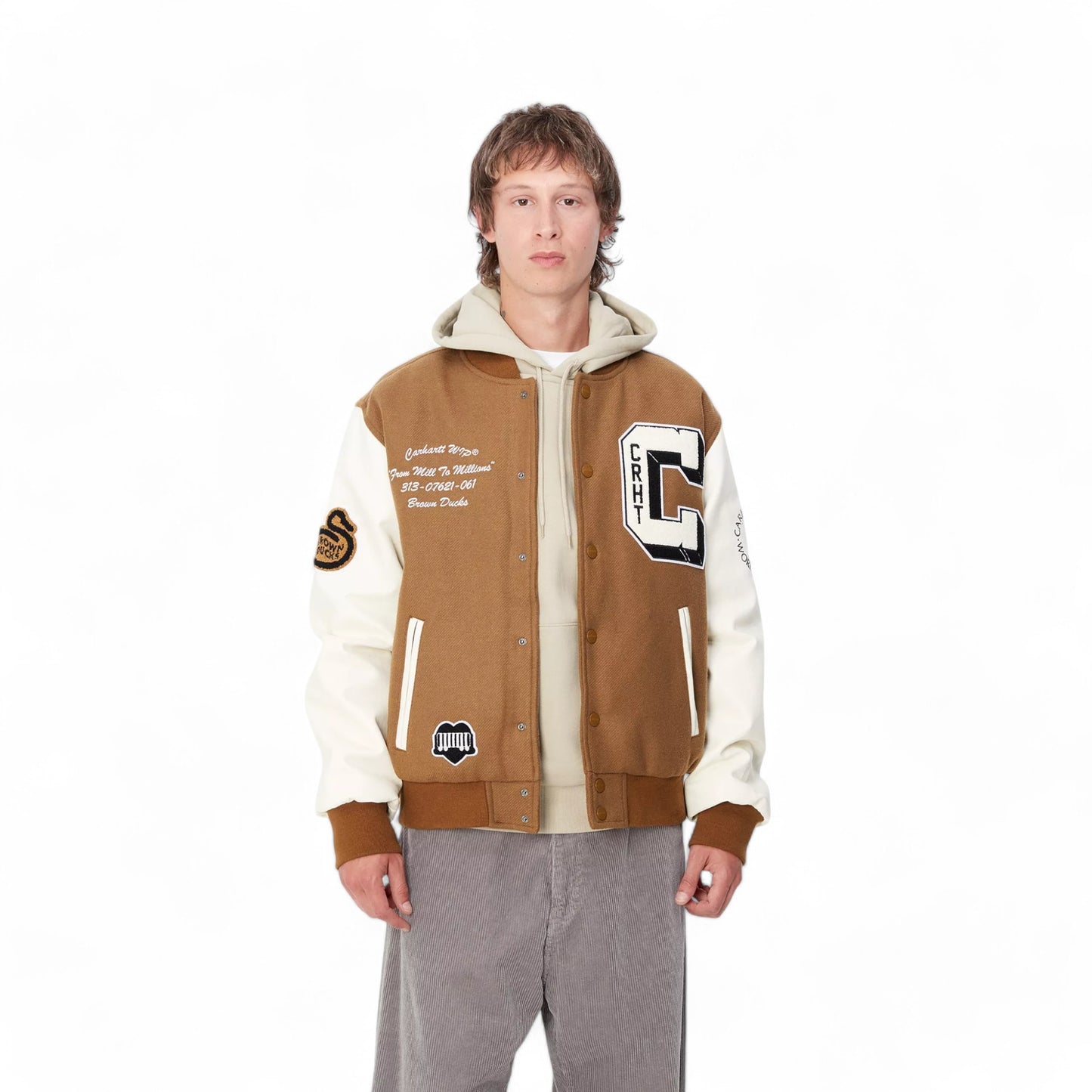 Carhartt Wip Brown Ducks Bomber - Hamilton Brown / Wax Francis Concept