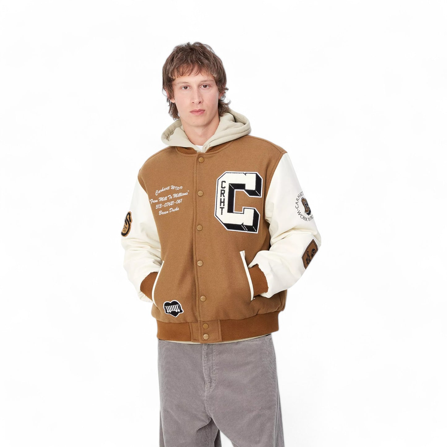 Carhartt Wip Brown Ducks Bomber - Hamilton Brown / Wax Francis Concept