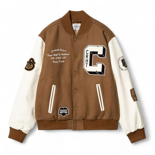 Carhartt Wip Brown Ducks Bomber - Hamilton Brown / Wax Francis Concept