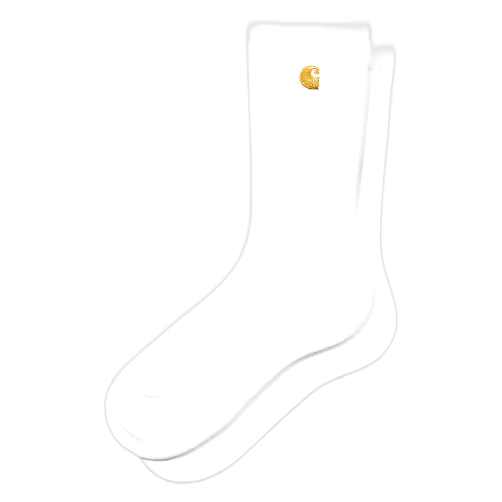 Calze Carhartt Wip Chase Socks - White / Gold-Francis Concept