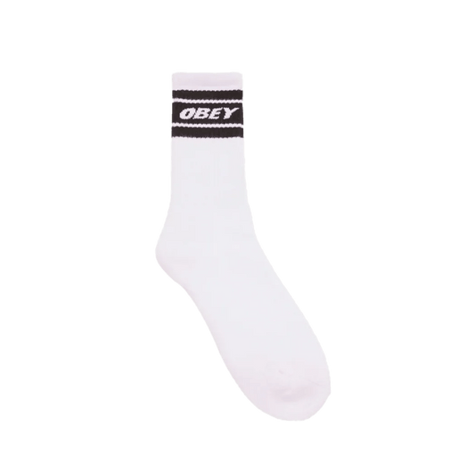 Calze Obey Cooper II Socks - White/Black - Calze di Obey | Francis Concept