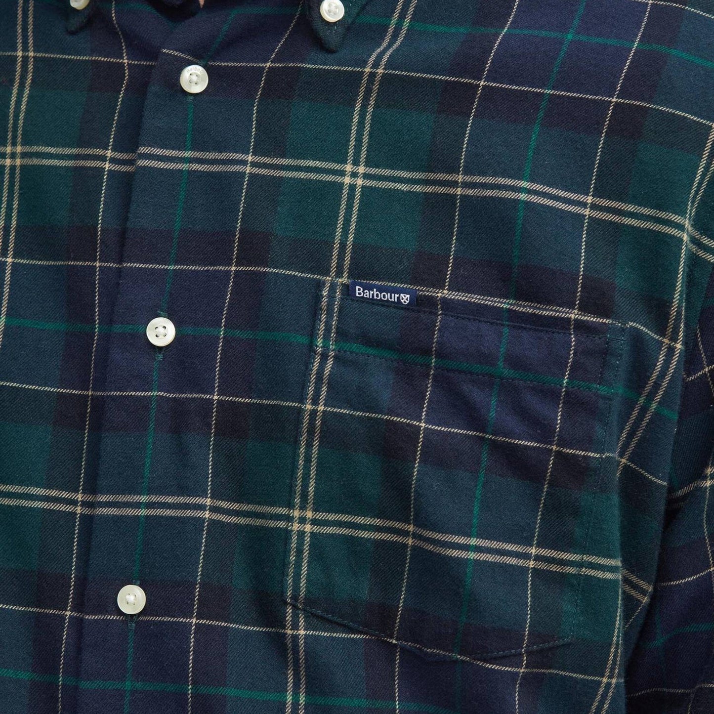 Camicia Barbour Fortrose Tailored Shirt - Tartan Green - Camicie di Barbour | Francis Concept
