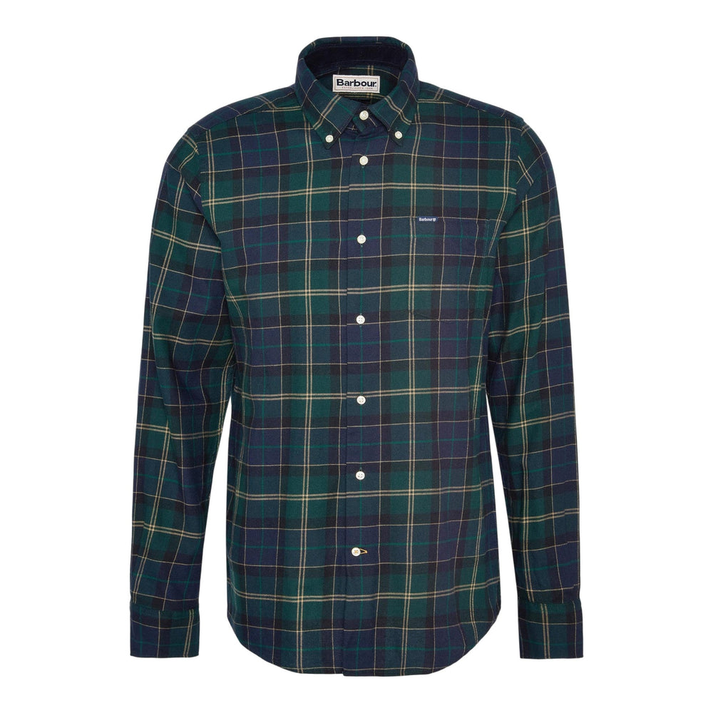 Camicia Barbour Fortrose Tailored Shirt - Tartan Green - Camicie di Barbour | Francis Concept