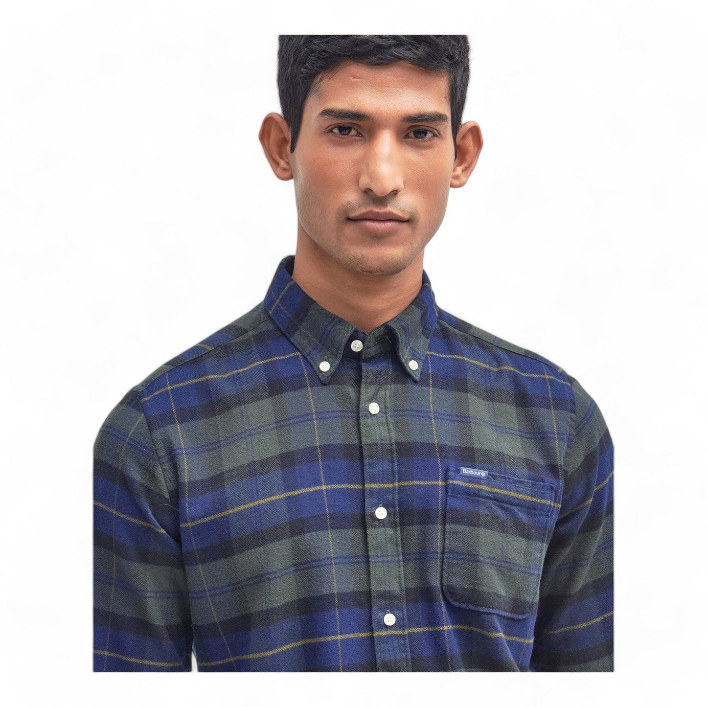 Camicia Barbour Kyeloch Tailored Shirt - Olive Night - Camicie di Barbour | Francis Concept