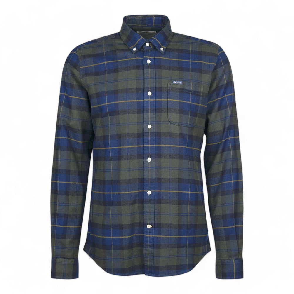 Camicia Barbour Kyeloch Tailored Shirt - Olive Night - Camicie di Barbour | Francis Concept