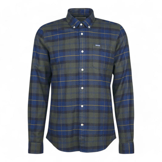 Camicia Barbour Kyeloch Tailored Shirt - Olive Night - Camicie di Barbour | Francis Concept