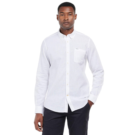 Camicia Barbour Nelson Tailored Shirt - White - Camicie di Barbour | Francis Concept