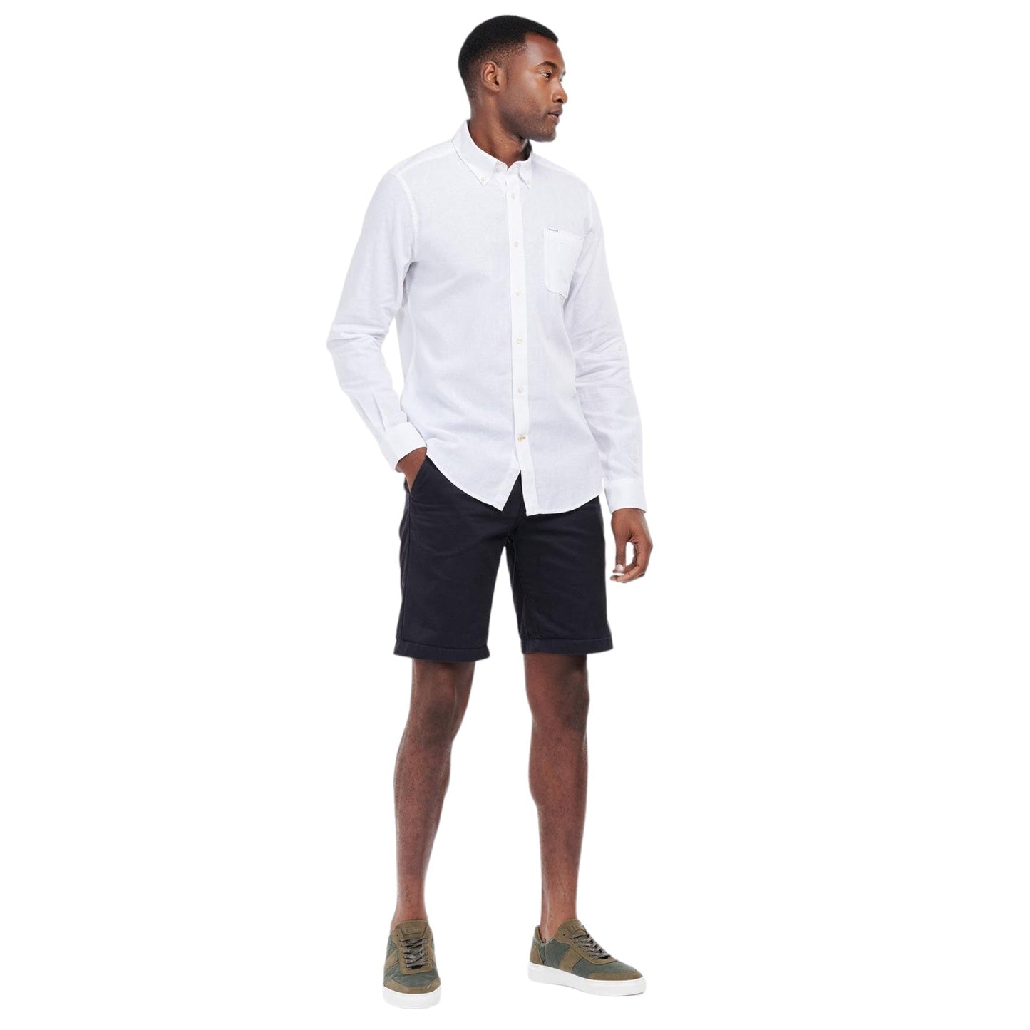 Camicia Barbour Nelson Tailored Shirt - White - Camicie di Barbour | Francis Concept