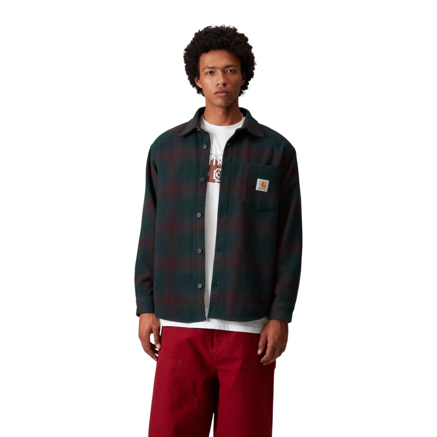 Camicia Carhartt Wip Brennan Shirt Jac - Brennan Check / Deep Lagoon - Giacche di Carhartt Wip | Francis Concept