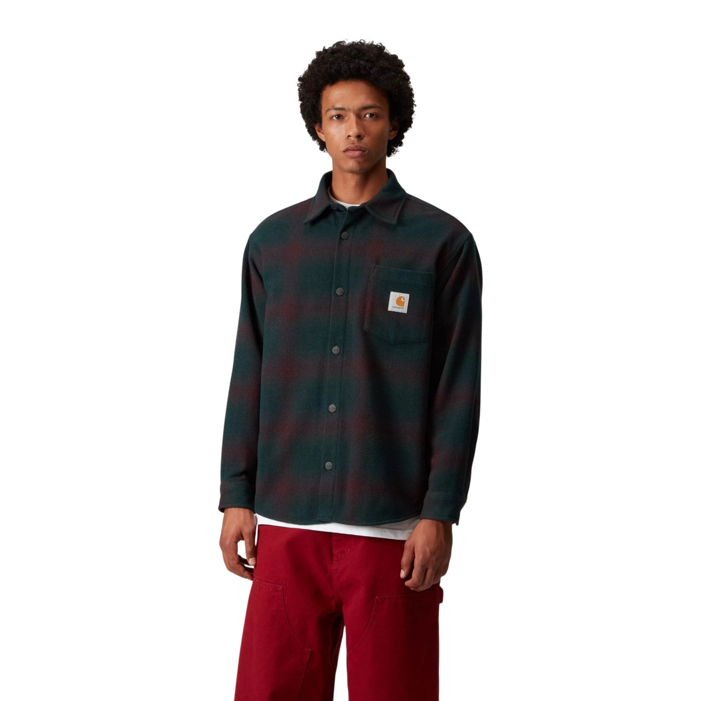 Camicia Carhartt Wip Brennan Shirt Jac - Brennan Check / Deep Lagoon - Giacche di Carhartt Wip | Francis Concept