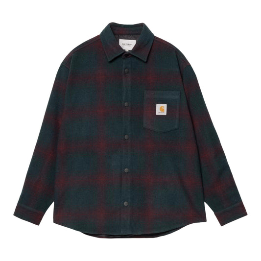 Camicia Carhartt Wip Brennan Shirt Jac - Brennan Check / Deep Lagoon - Giacche di Carhartt Wip | Francis Concept