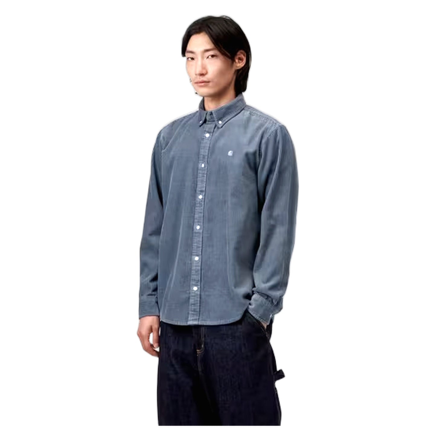 Camicia Carhartt Wip L/S Madison Cord Shirt - Angelite - Camicie di Carhartt Wip | Francis Concept