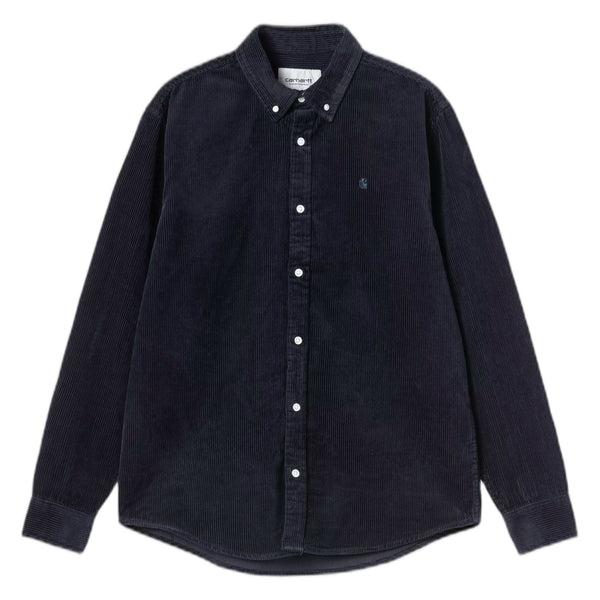 Camicia Carhartt Wip L/S Madison Cord Shirt - Dark Navy - Camicie di Carhartt Wip | Francis Concept
