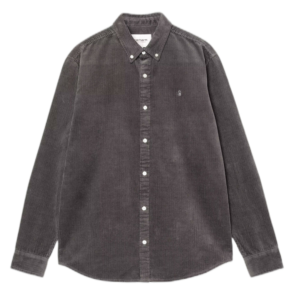 Camicia Carhartt Wip L/S Madison Cord Shirt - Graphite - Camicie di Carhartt Wip | Francis Concept