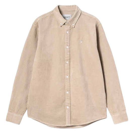 Camicia Carhartt Wip L/S Madison Cord Shirt - Wall - Camicie di Carhartt Wip | Francis Concept