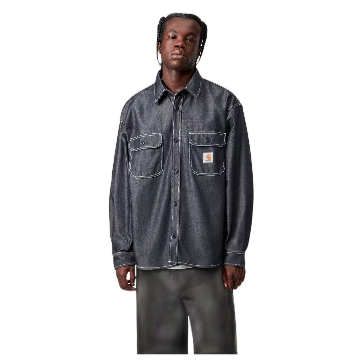 Camicia Carhartt Wip OG Tigan Shirt Jacket - Blue rigid - Giacca di Carhartt Wip | Francis Concept