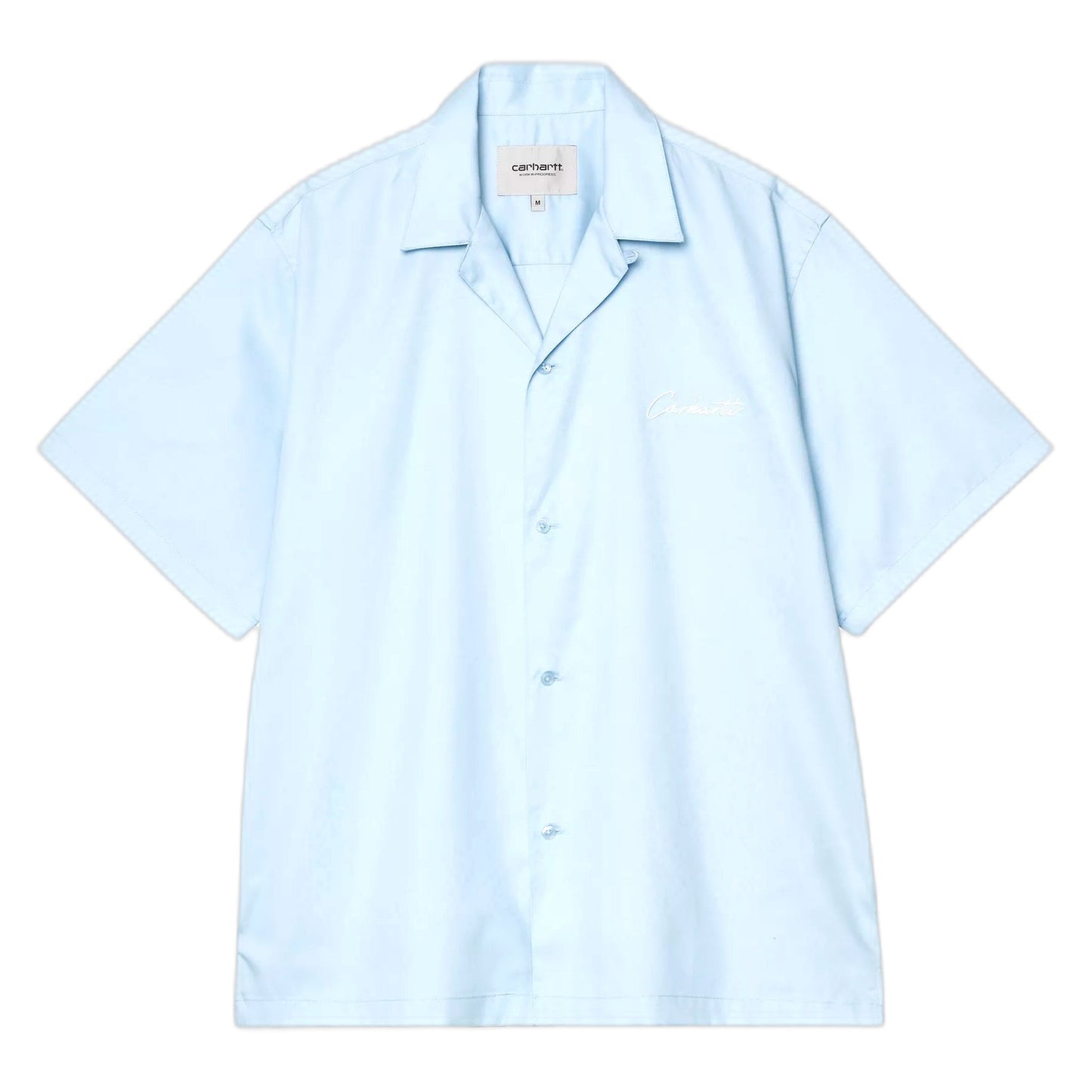 Camicia Carhartt Wip S/S Delray Shirt - Icaria / White-Francis Concept
