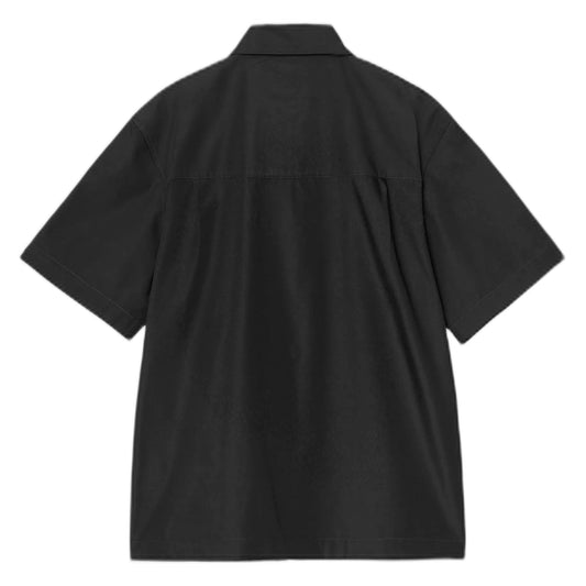 Camicia Carhartt Wip S/S Postal Zip Shirt - Black-Francis Concept