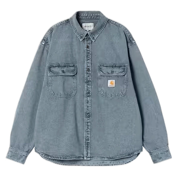 Camicia Carhartt Wip Tigan Shirt Jacket - Black / Blue Fog Garment Dyed - Camicie di Carhartt Wip | Francis Concept