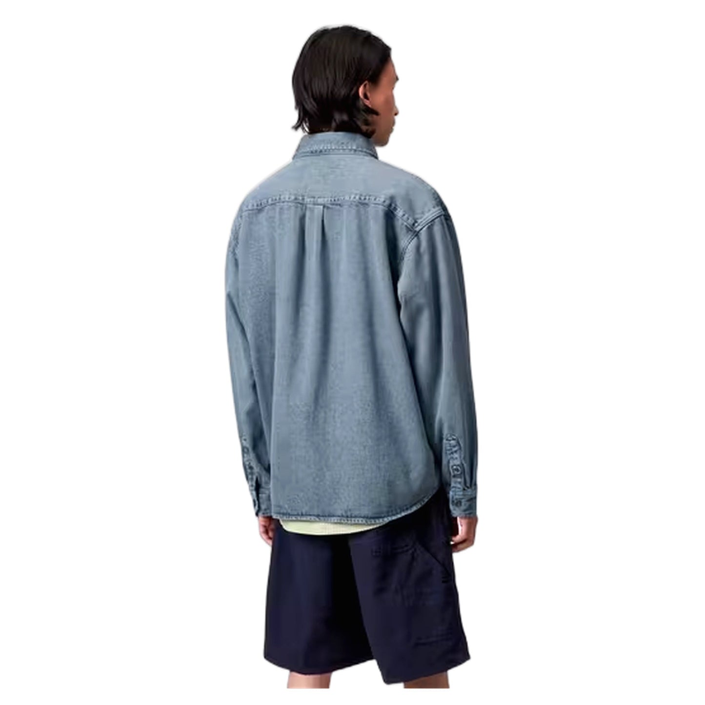 Camicia Carhartt Wip Tigan Shirt Jacket - Black / Blue Fog Garment Dyed - Camicie di Carhartt Wip | Francis Concept